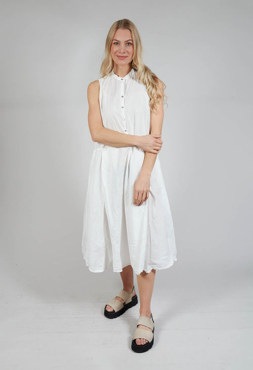 Sleeveless Dress TC in Milk