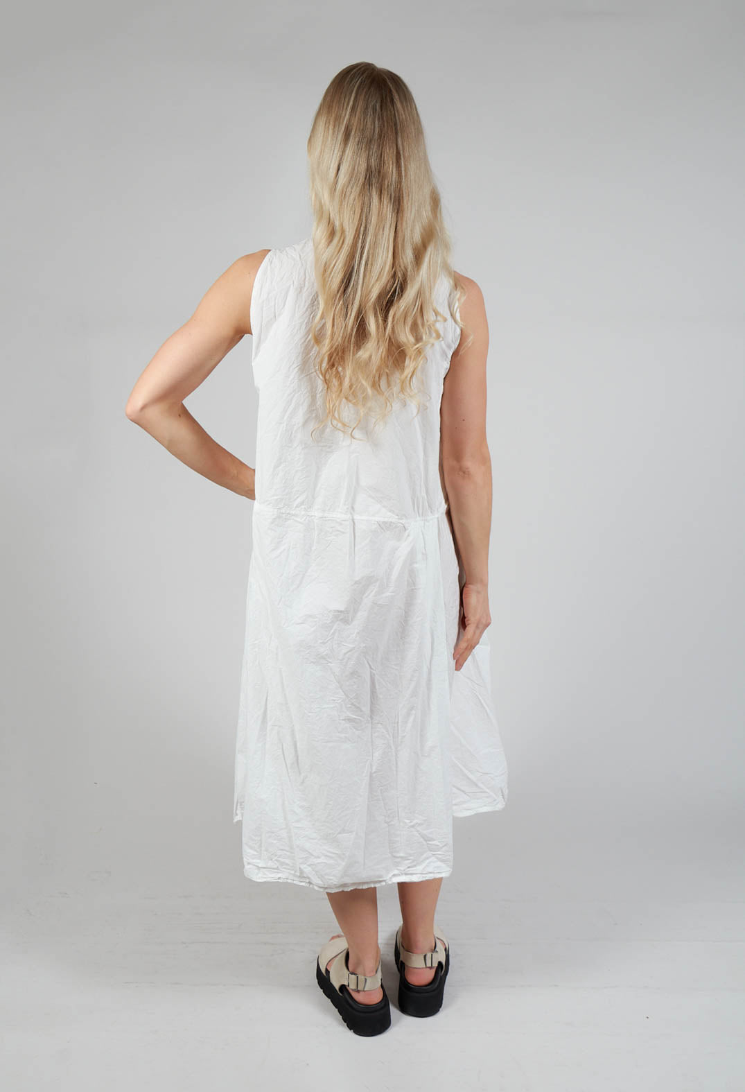 Sleeveless Dress TC in Milk