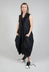 Sleeveless Dress with Neckline Detail in Black