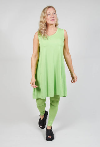 Sleeveless Jersey Dress in Lime