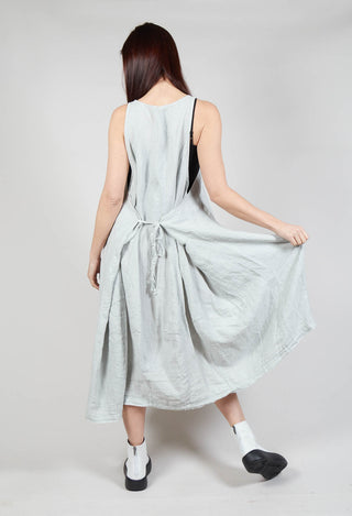 Sleeveless Linen Dress in Grey