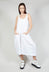 Sleeveless Linen Dress in White