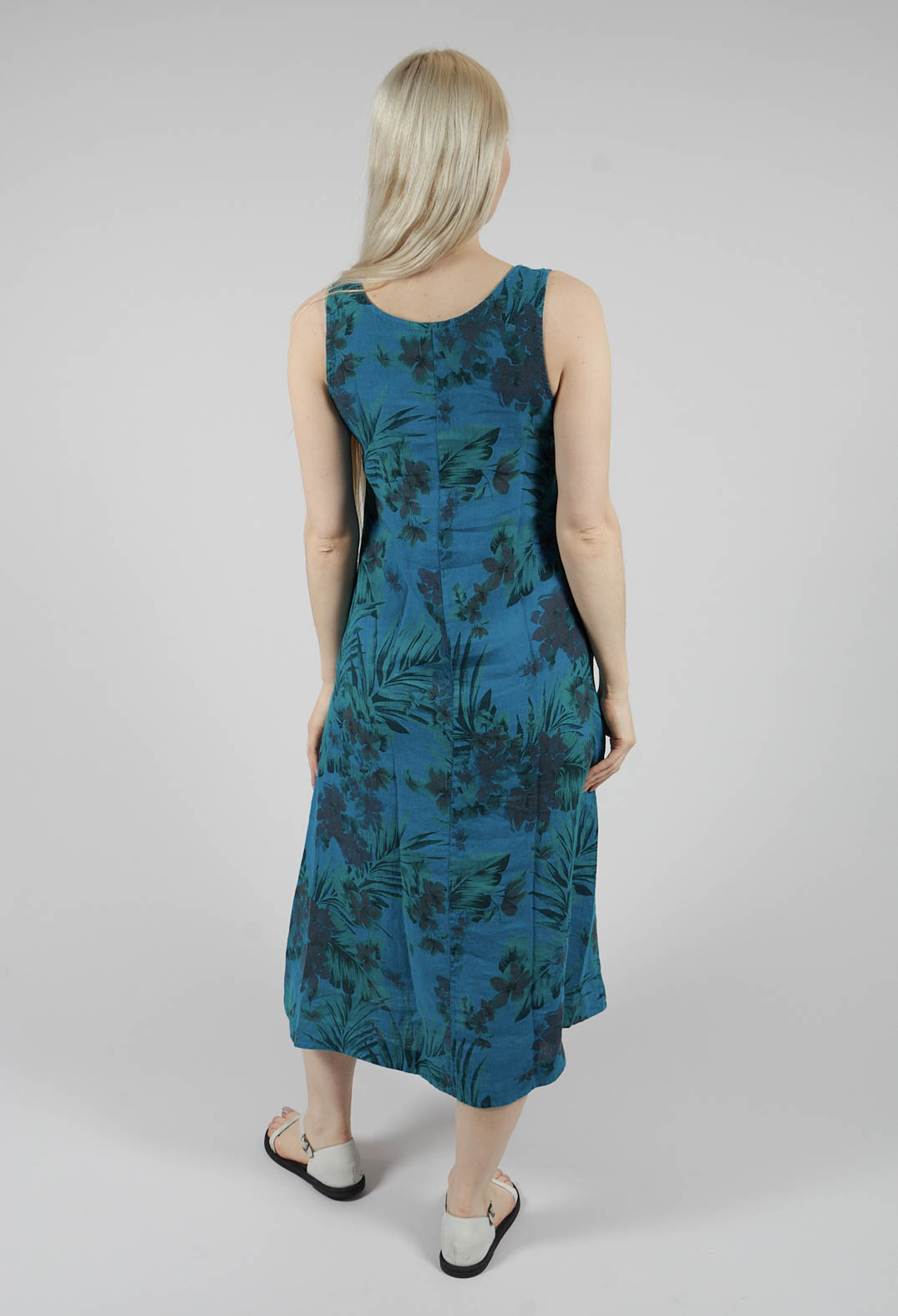 Sleeveless Maxi Dress in Peacock
