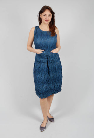 Sleeveless Smash Dress in Denim