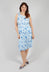 Sleeveless Smash Dress in Ocean Foam