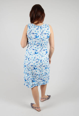 Sleeveless Smash Dress in Ocean Foam