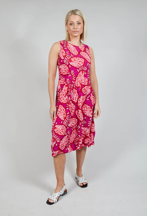 Sleeveless Smash Dress in Pink Cockatoo
