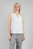 Sleeveless Vest Top in white