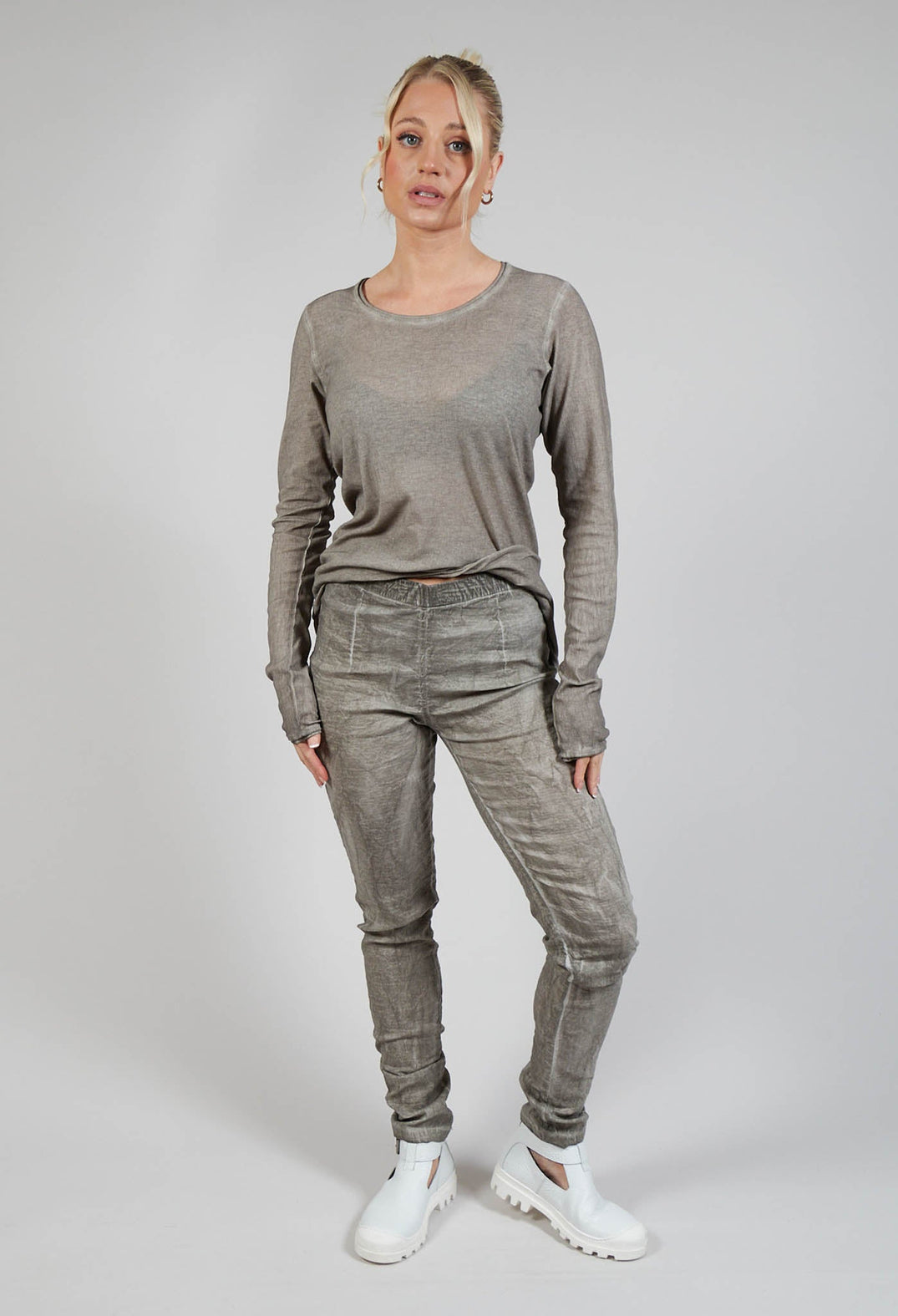 Slim Fit Pants in Hay Cloud