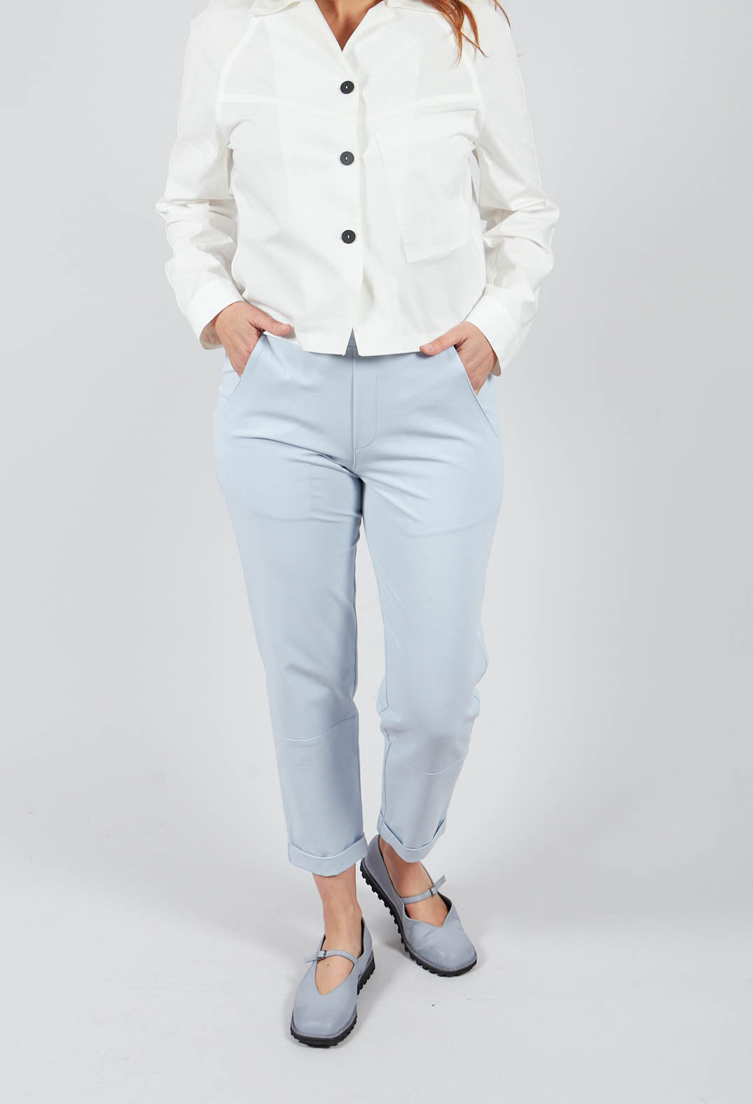Slim Fit Trouser in Light Blue