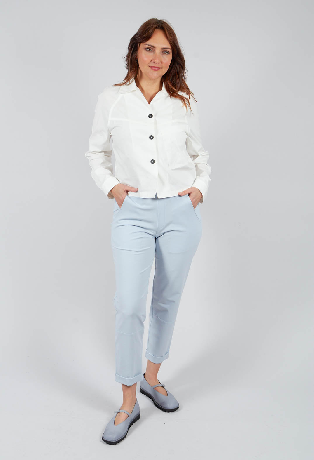 Slim Fit Trouser in Light Blue