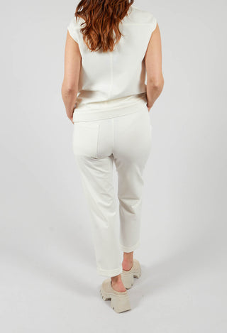 Slim Fit Trouser in Off White