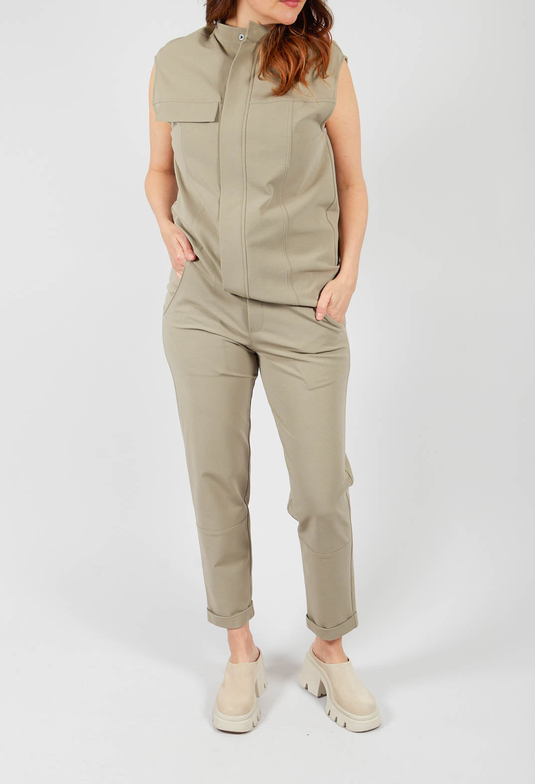 Slim Fit Trouser in Taupe