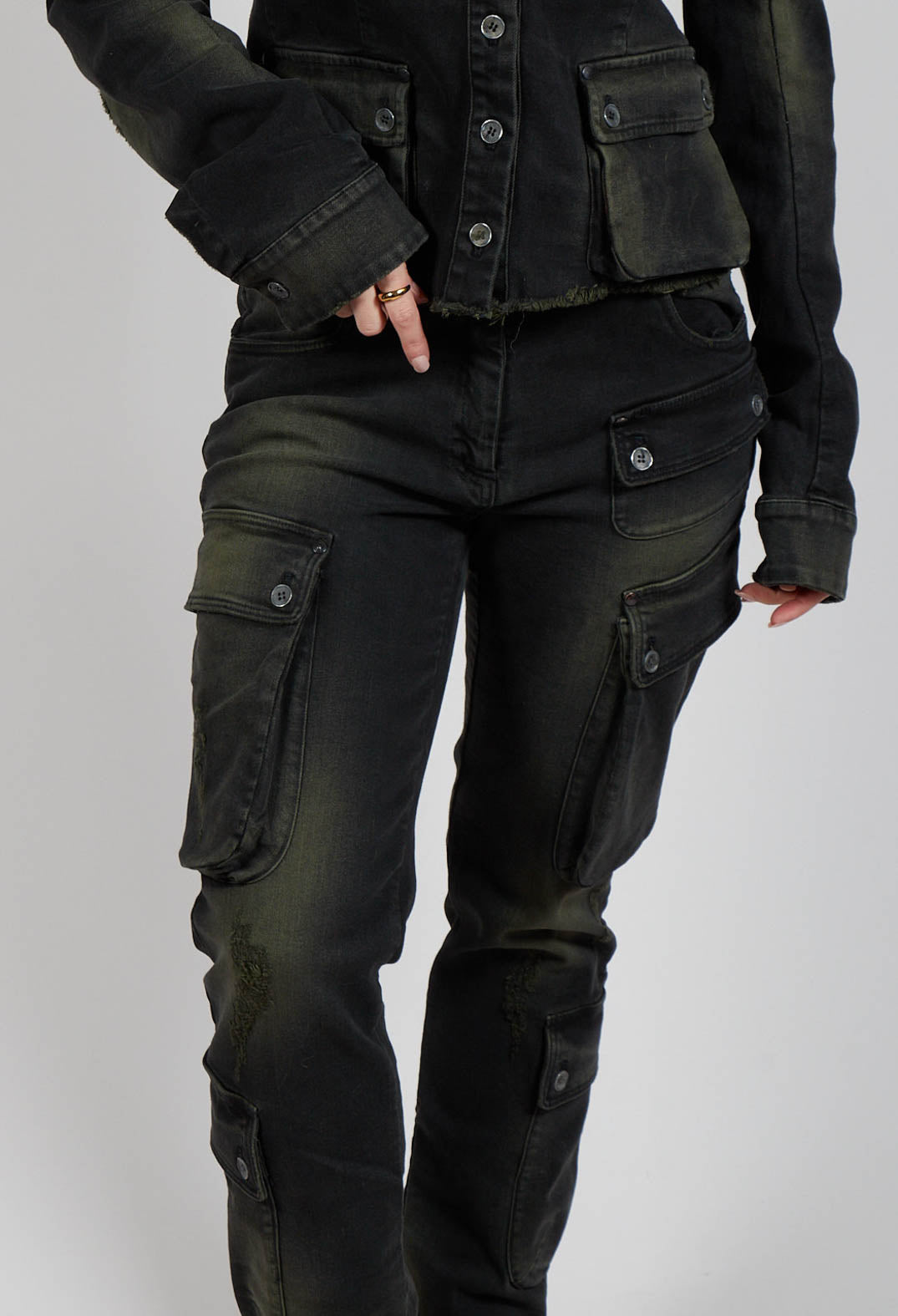 Slim Jeans in Denim Moss
