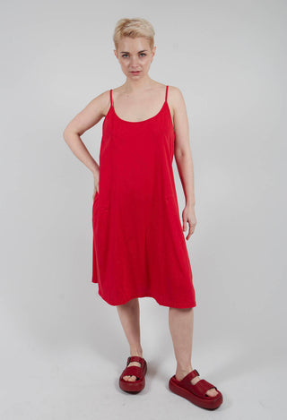 Slip Dress in Red