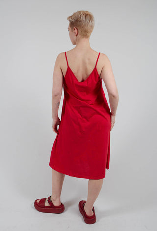 Slip Dress in Red