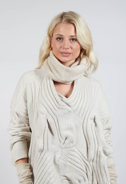 Rundholz Mainline Slouchy Snood in Bone Mel | Olivia May