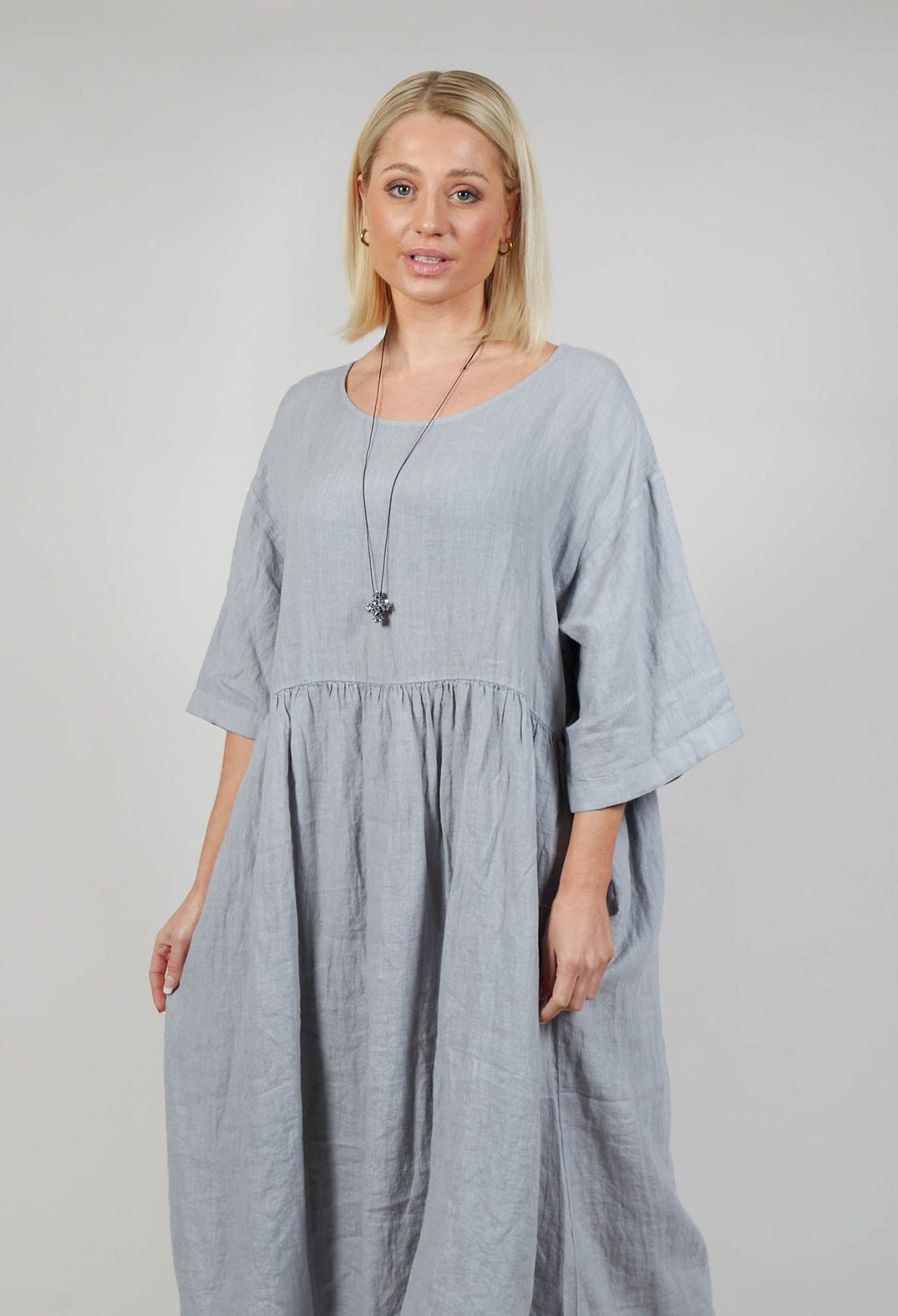 Smock Dress In Grey