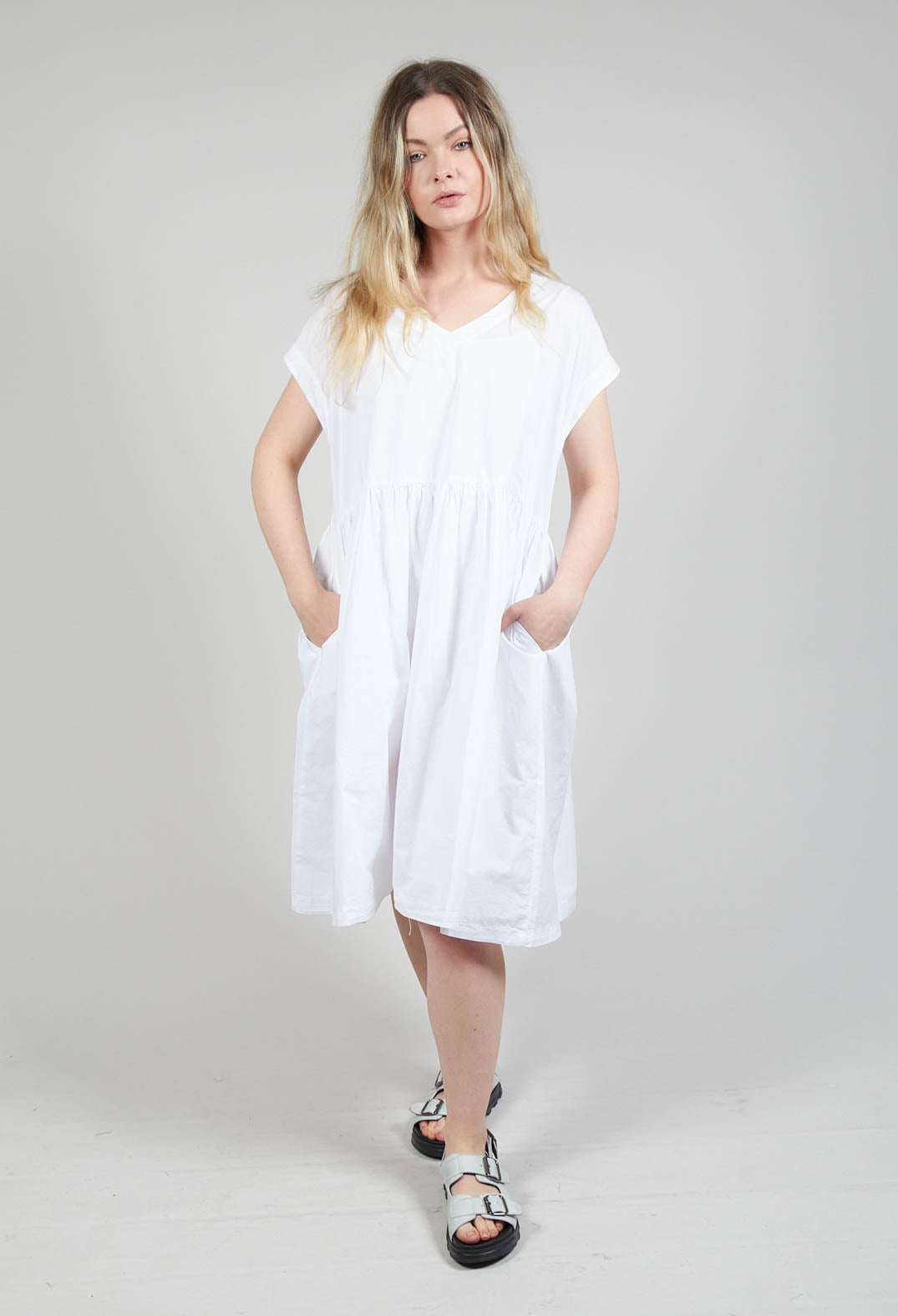 Smock Dress in Bianco