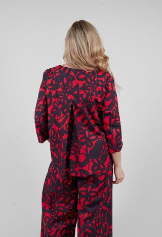 Smock Top in Gojiberry and Polinig