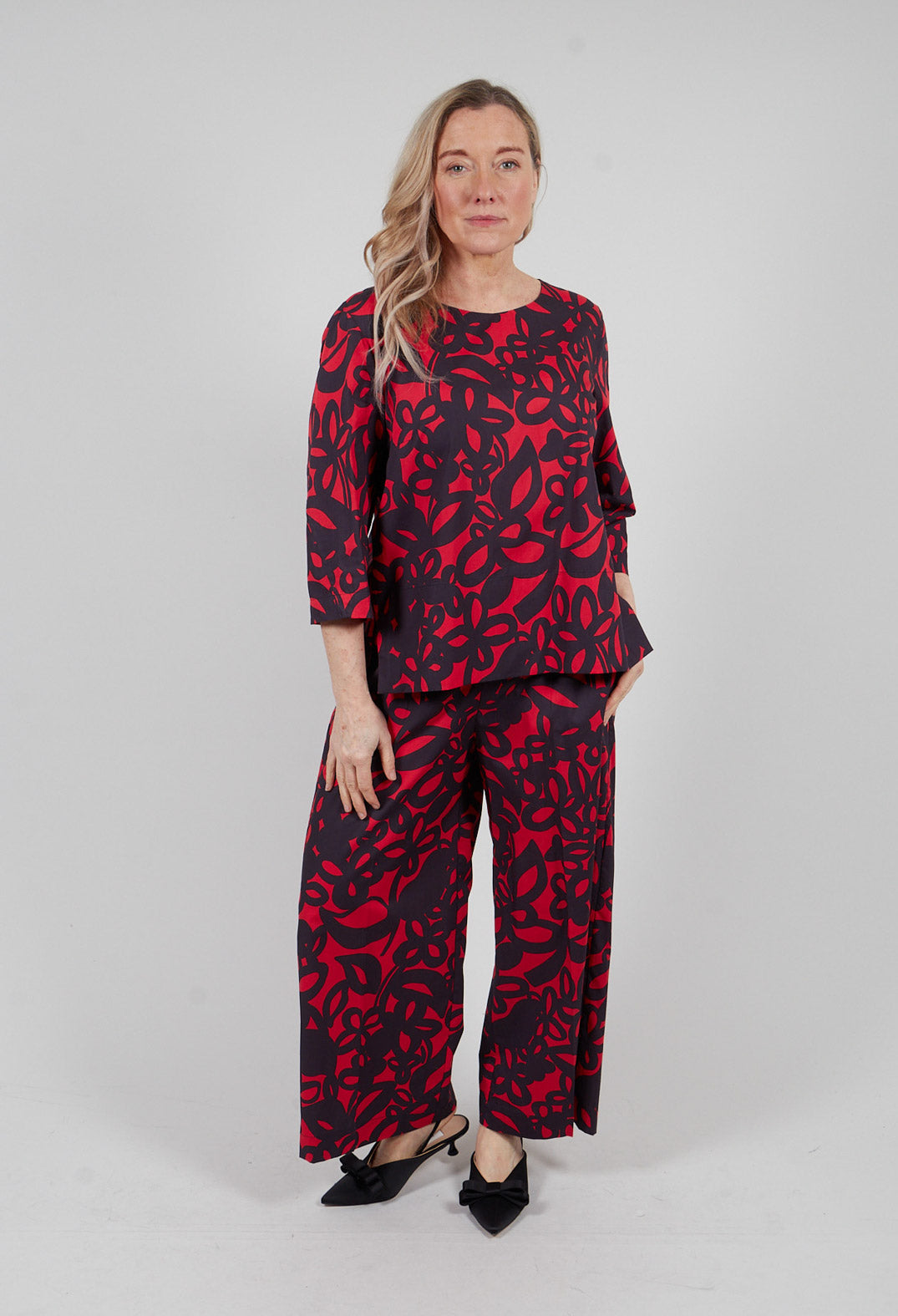 Smock Top in Gojiberry and Polinig