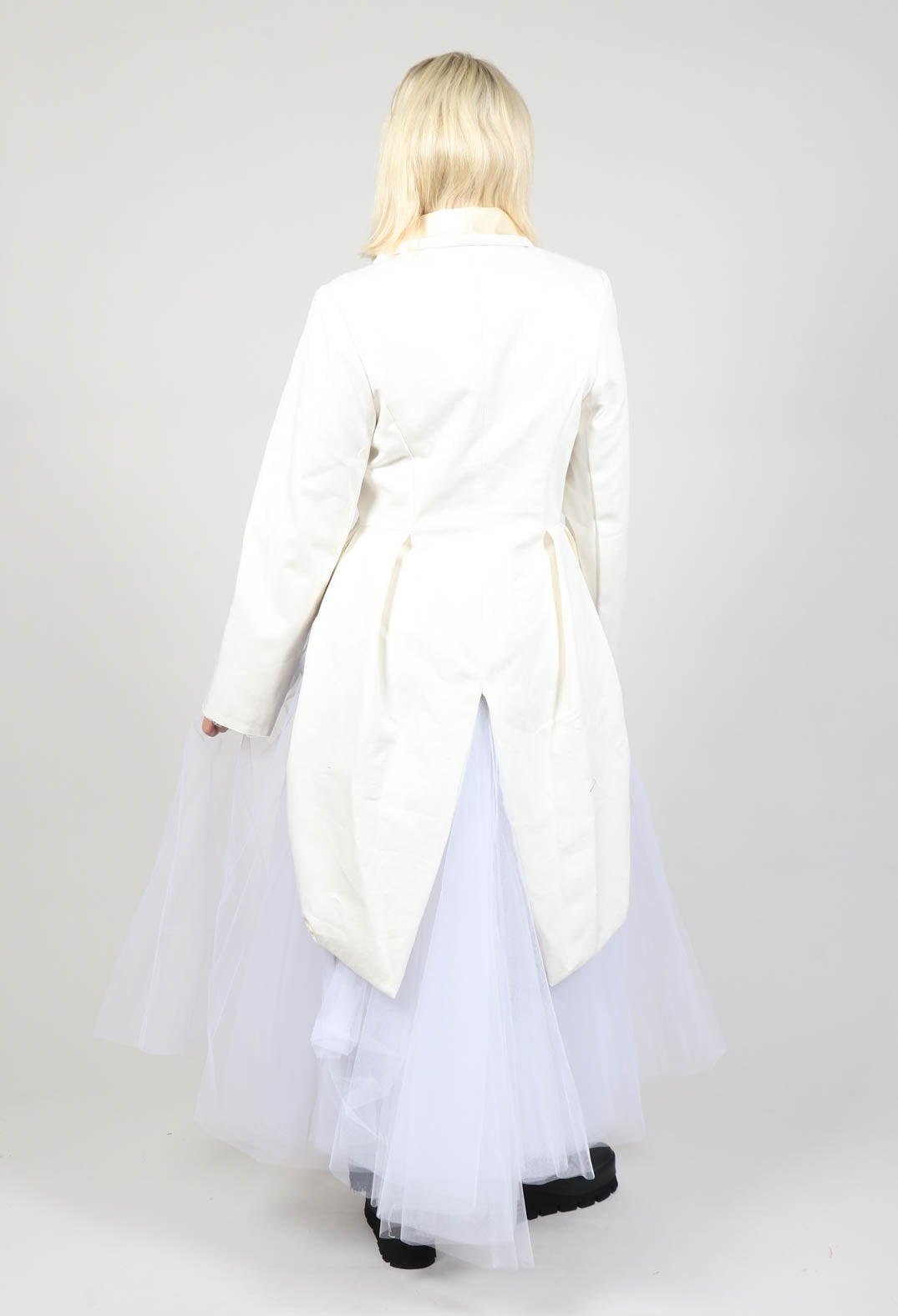 Snow White Long Blazer Tulle