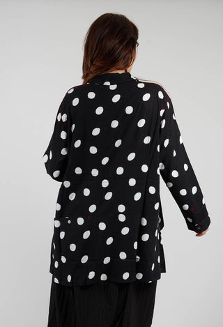 Spot Print Shirt in Black