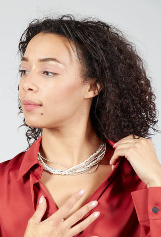 Spring Choker in Silver