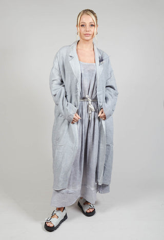 Stitch Cotton Overcoat in Original Grey
