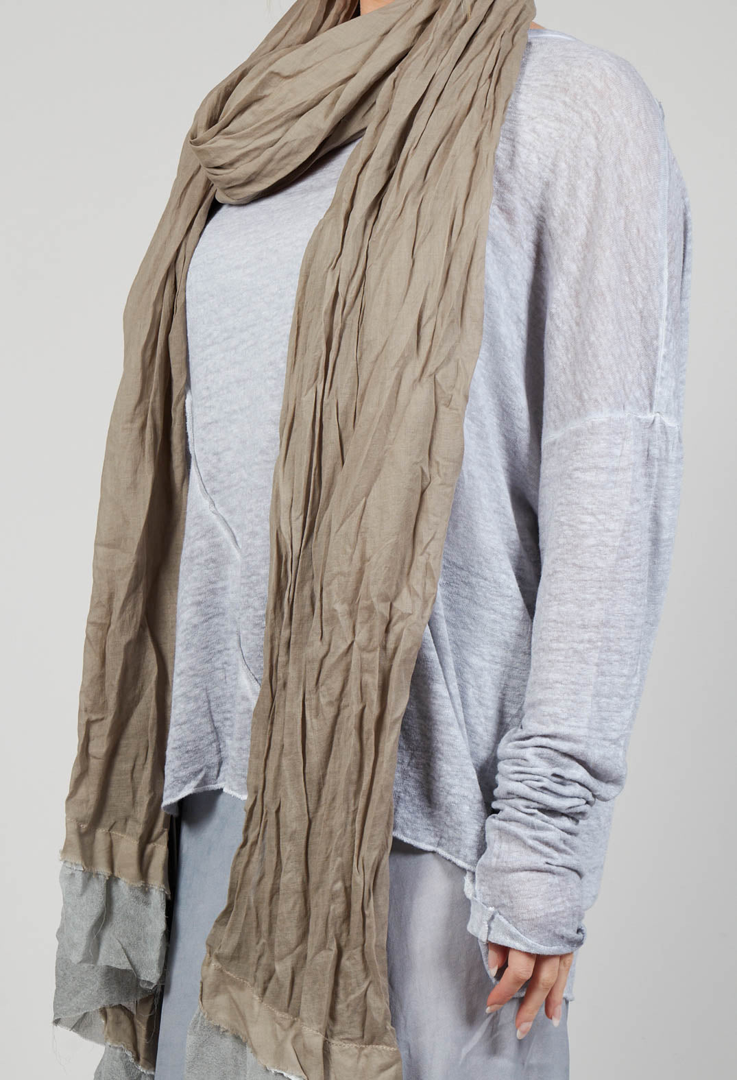 Stitch Scarf in Original Beige