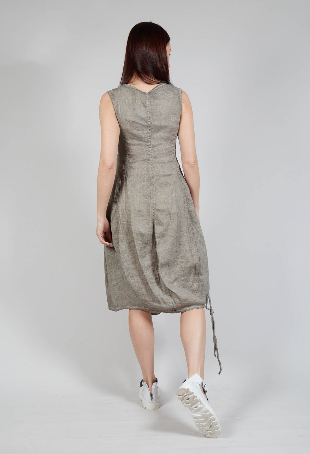 Stitch Smock Dress in Hay Cloud