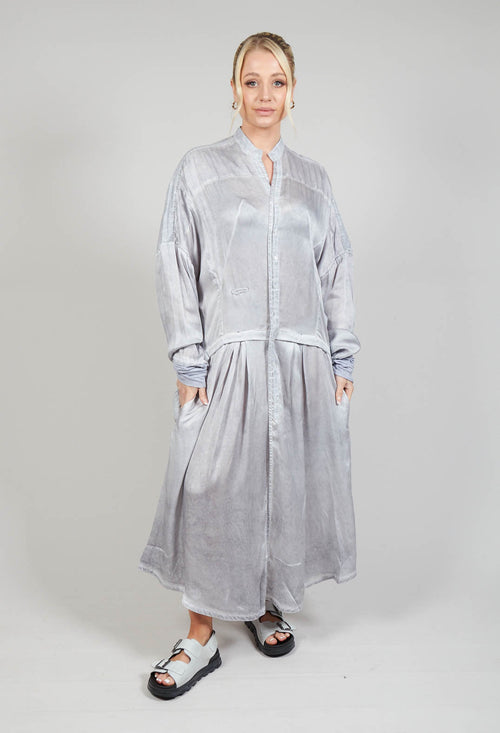 Stitch Smock Dress in Original Grey