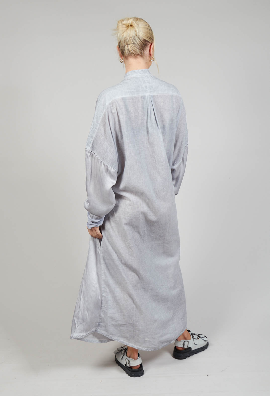 Stitch Smock Dress in Original Grey