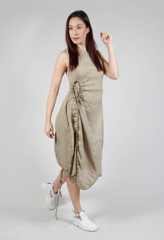 Stitch Smock Dress in Straw Cloud