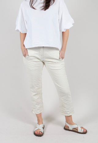 Straight Leg Trouser in Chalk