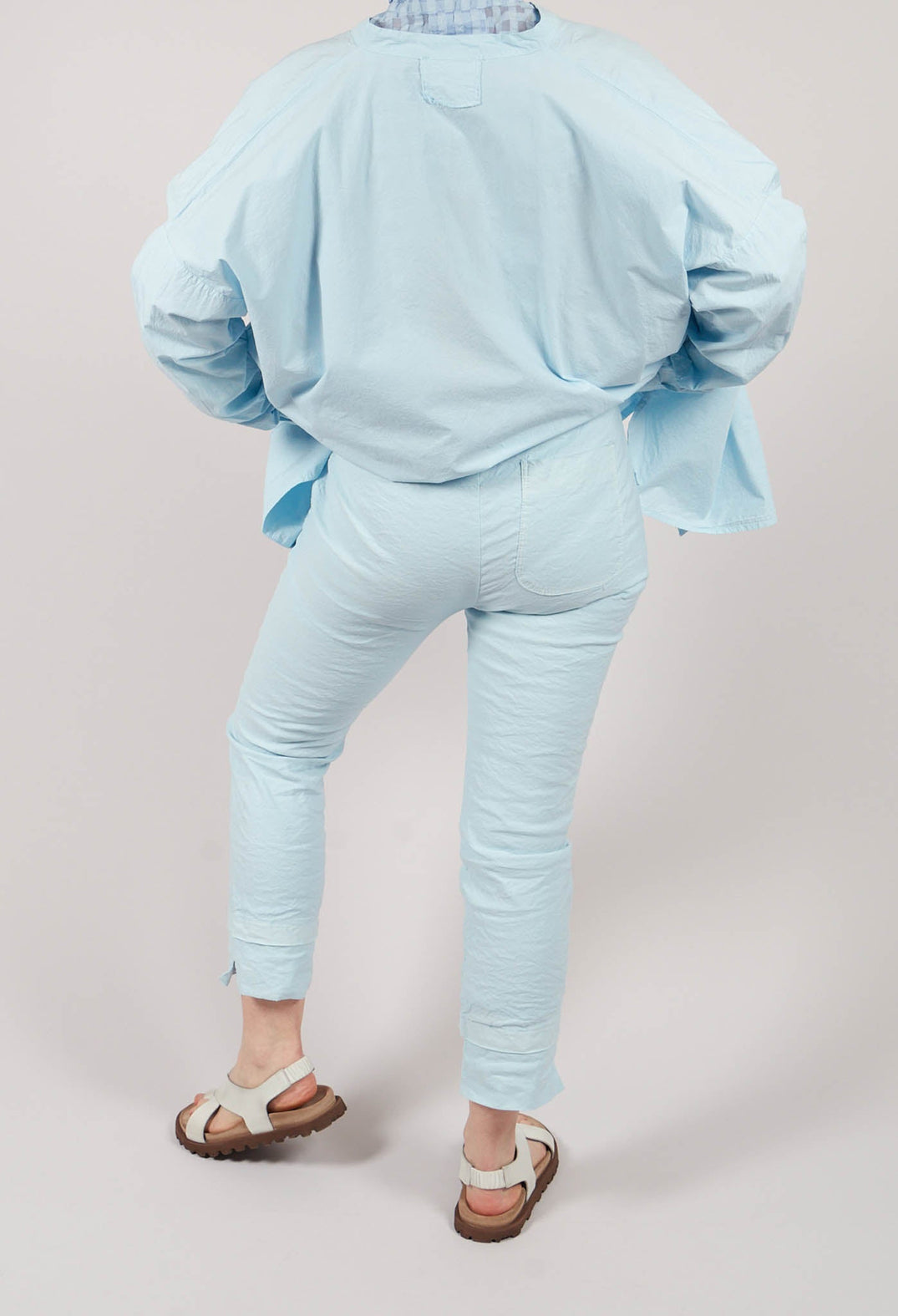 Straight Leg Trouser in Cielo