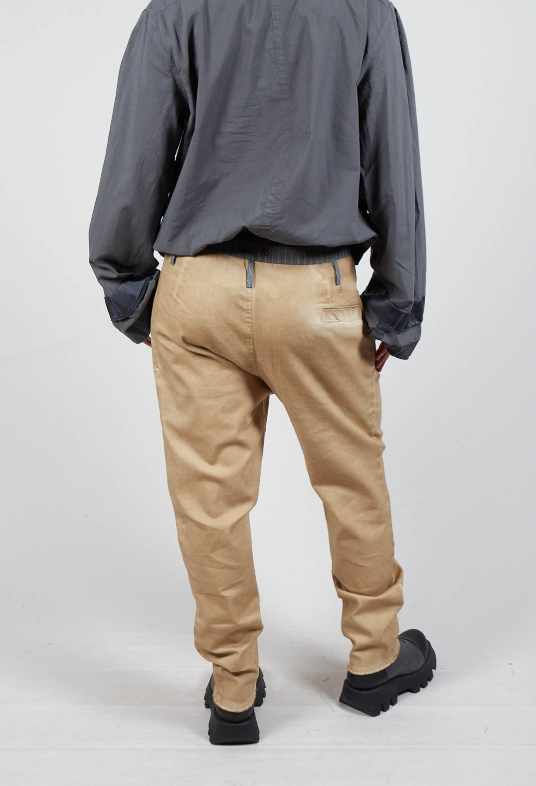 Straight Leg Trousers in Beige