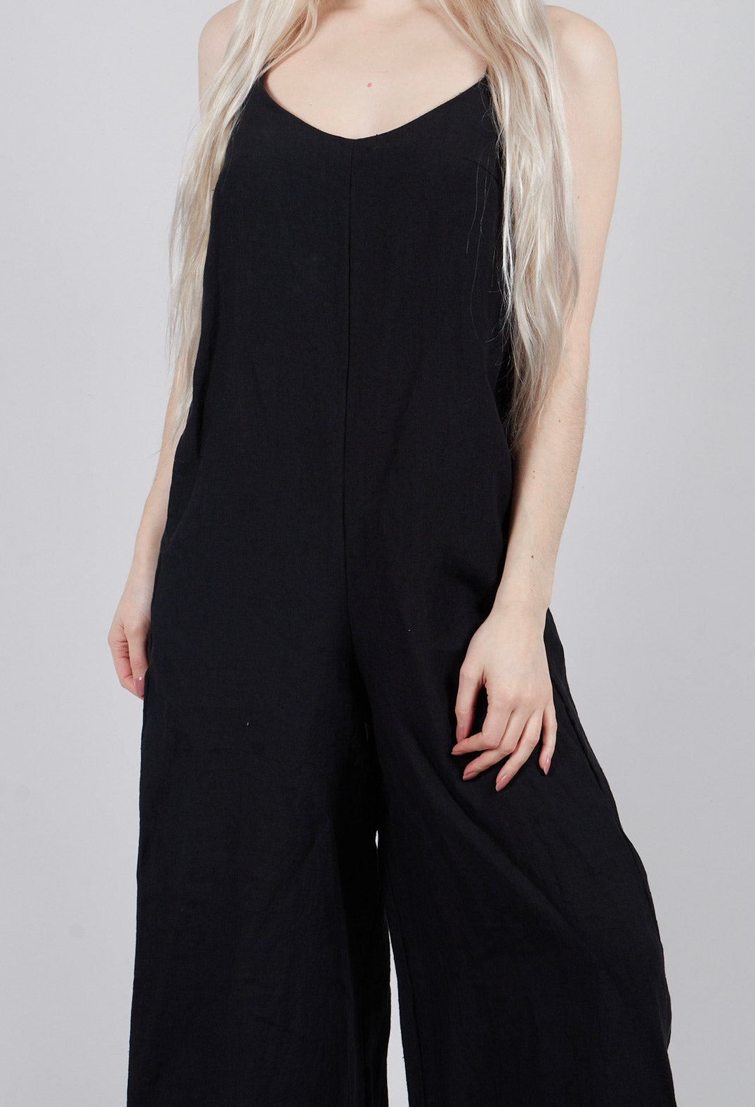 Strappy Jumpsuit in Nero