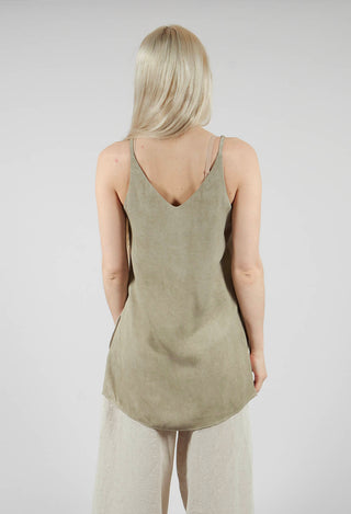 Strappy Linen Vest Top in Naturale