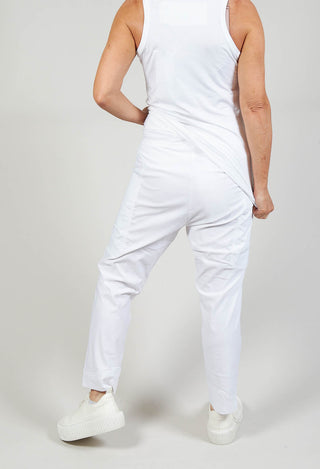 Stretch Fit Cropped Trousers in White