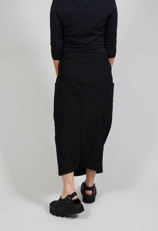Stretch Fit Pencil Skirt in Black