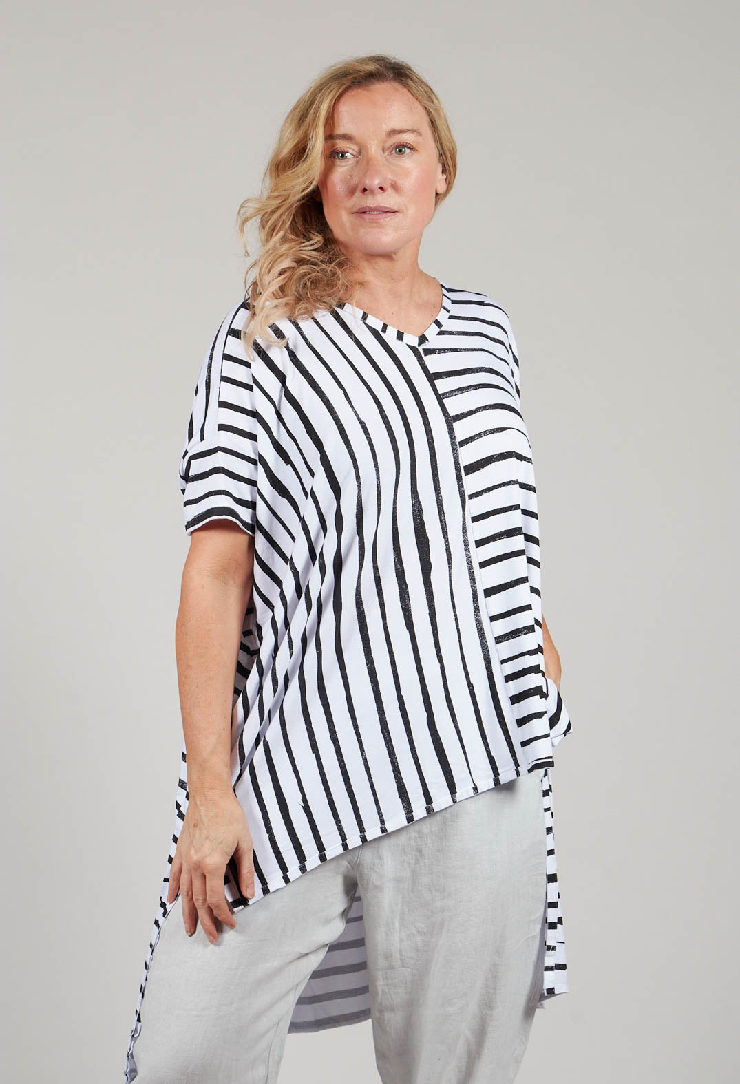 Stripe Tunic in White