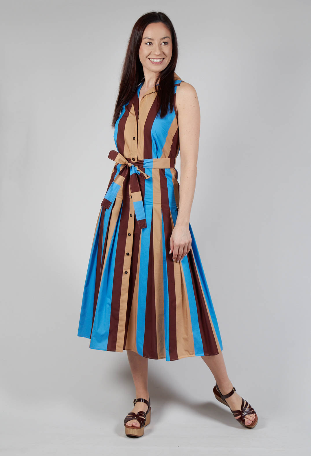 Striped Chemiser Dress in Stripe Print