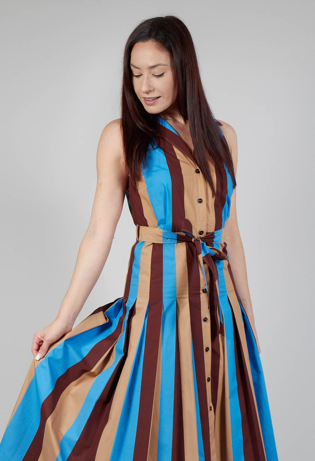 Striped Chemiser Dress in Stripe Print