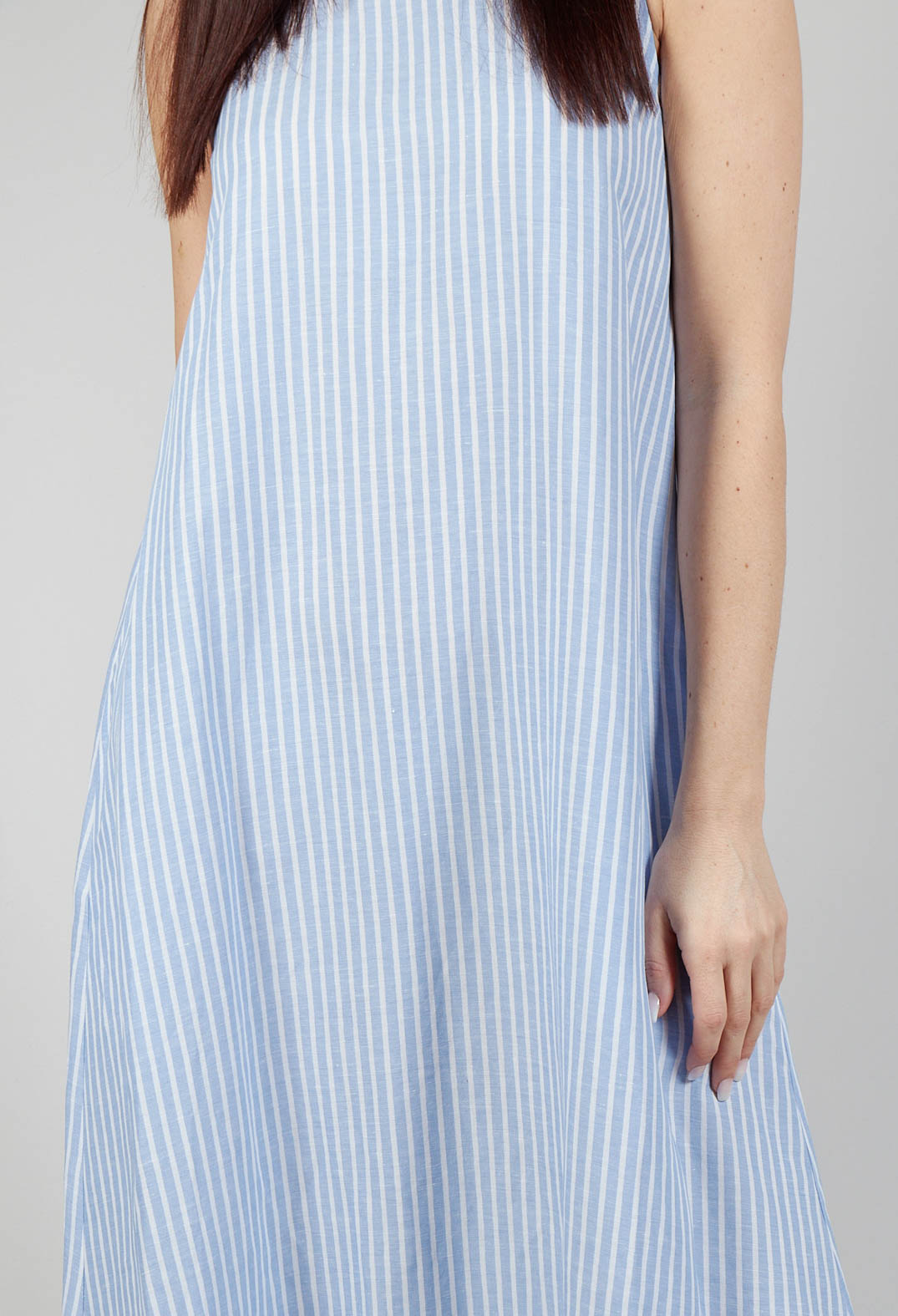 Striped Vest Dress in Riga Azzurra