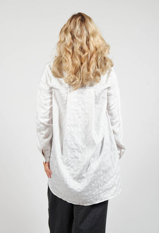 Stripped Tunic in Off White