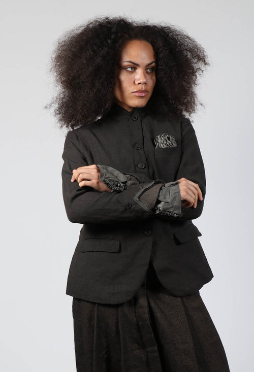 Structured Jacket in Espresso  Cloud