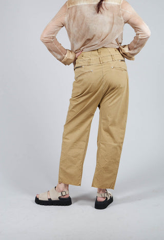 Studded Trousers in Khaki