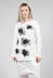 Sunflower Graphic Top in White Print