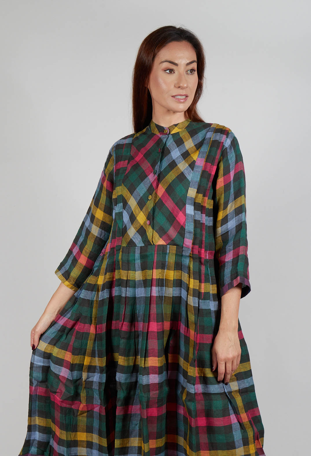 Sunny Dress in Green Multicolour